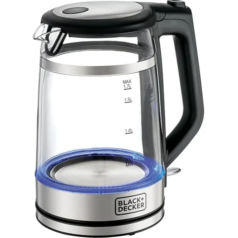 BLACK & DECKER GLASS KETTLE 2200W 1.7 LTR GK220 MADE IN CHINA ( 2 YEAR FULL WARRANTY )
