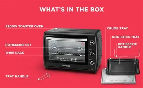BLACK & DECKER ELECTRIC OVEN 70 LTR 2200W TRO70RDG