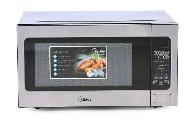 MIDEA MICROWAVE 62 LTR STEEL EM262AWY