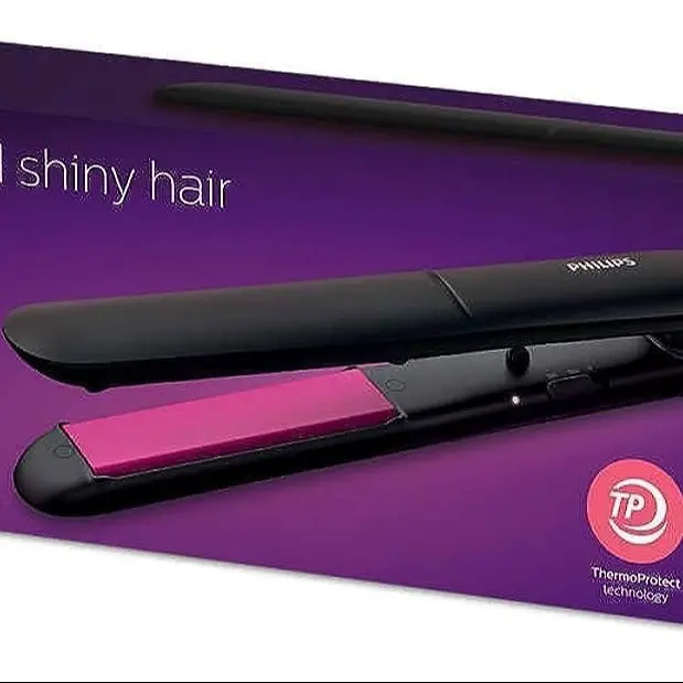 Philips StraightCare Essential ThermoProtect straightener. 2 temperature settings. Temperature range up to 220°C. 3 pin, BHS375/03.