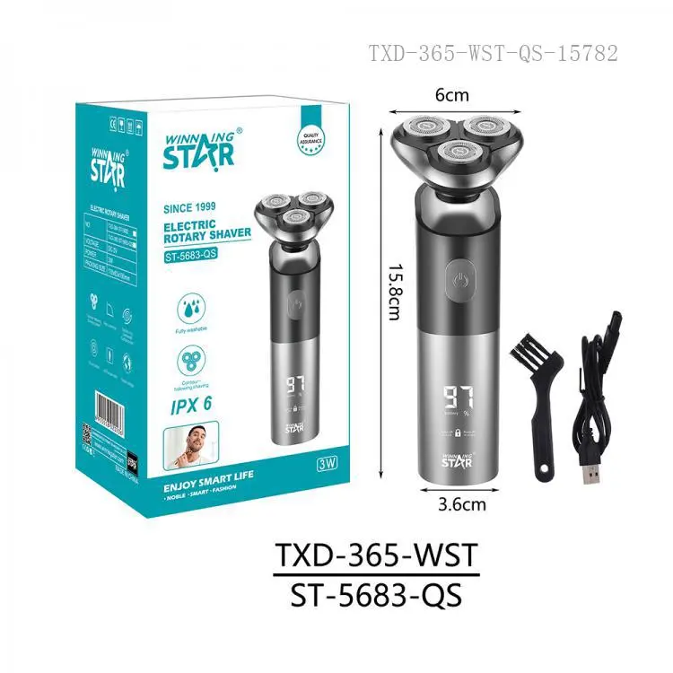 WINNING STAR RECHARGABLE HAIR SHAVER ST-5683-QS