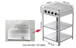 WINNING STAR GAS STOVE STAND WHITE ST-9658