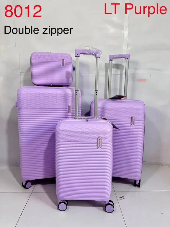 SKY BIRD TROLLEY SET 4PCS DOUBLE ZIPPER 8012