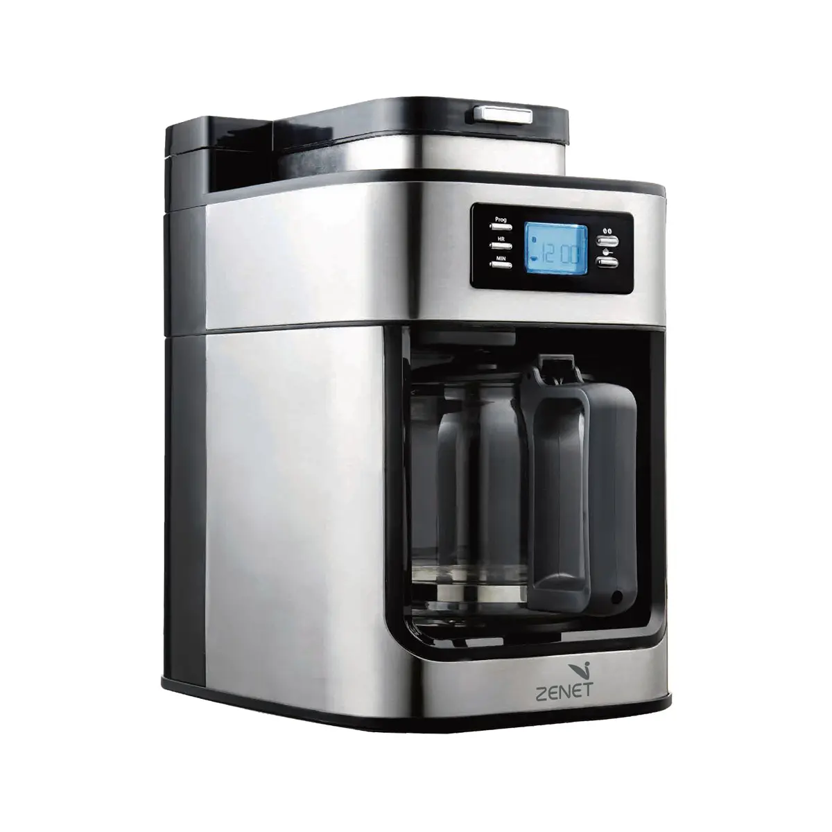 ZENET Coffee Maker with Grinder 1.2L ZCM-60G
