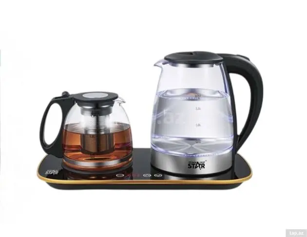 WINNING STAR ELECTRIC TEA KETTLE 1.8L+ 1.2L 20000W ST-6053 MADE IN CHINA ( 1 YEAR FULL WARRANTY )