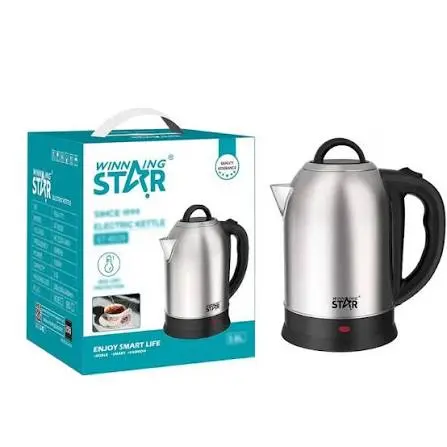 WINNING STAR ELECTRIC KETTLE 3 LTR 1500 W  ST-6029 MADE IN CHINA ( 1 YEAR FULL WARRANTY )