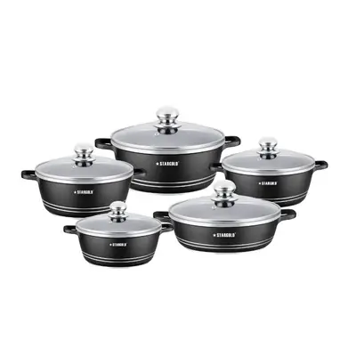 STARGOLD COOKWARE SET 10PC SG-NST006