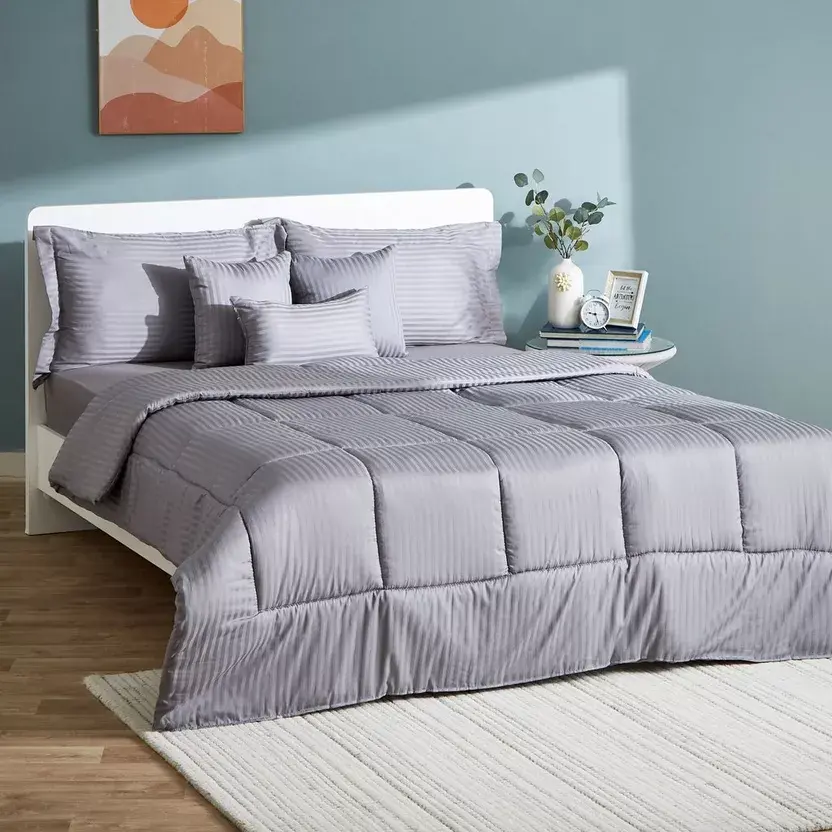 CP SET COMFORTER GREY 200 X200