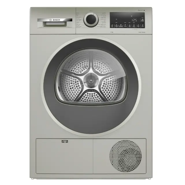 BOSCH CONDENSER DRYER 9 KG HEAT PUMP SILVER WQG2410XGC MADE IN POLAND ( 1 YEAR FULL WARRANTY )