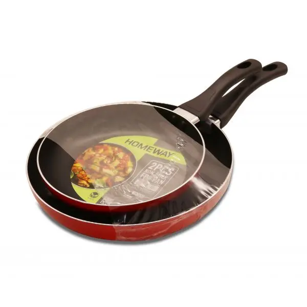 HOMEWAY NON STICK FRY PAN 2PCS SET 22CM&26CM HW3681