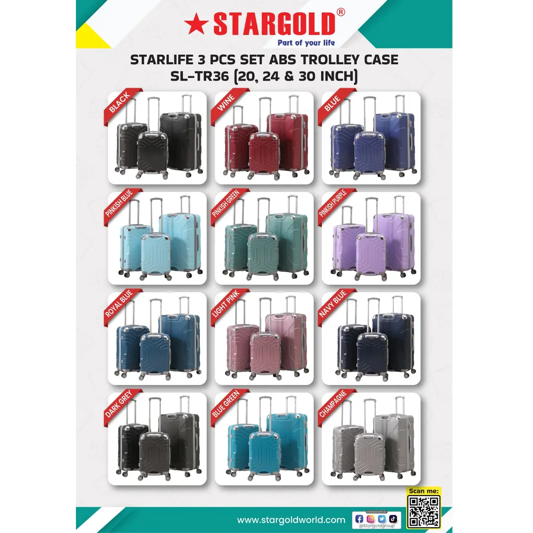STARLIFE TROLLEY 3PC 20" 24" 30" ABS SL-TR36