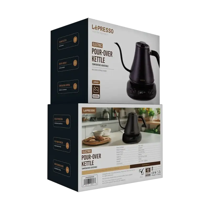 Lepresso Electric Pour-Over Kettle - Black LPCFFM0033