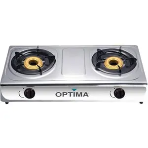 OPTIMA GAS STOVE STEEL 2 BURNER GB200E MADE IN CHINA ( 1 YEARS WARRANTY )