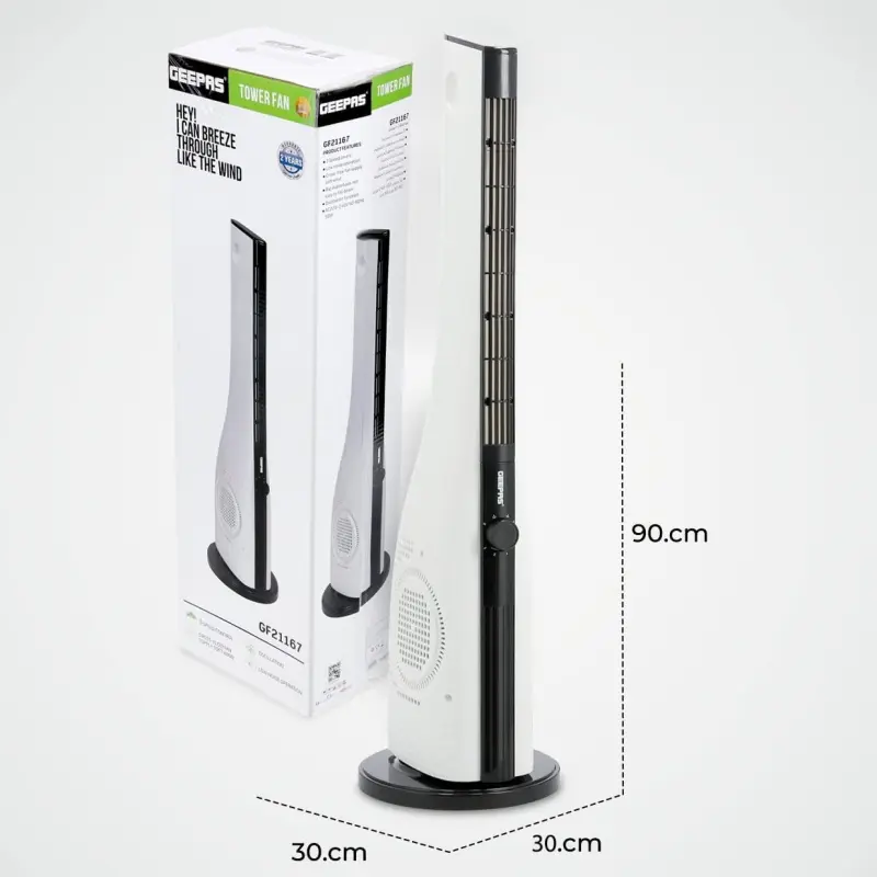GEEPAS TOWER FAN DIGITAL 50W GF21167N