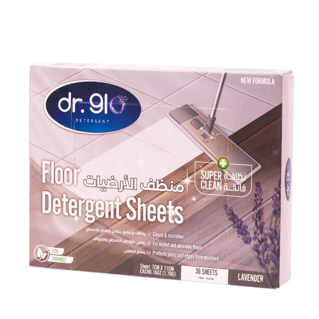 DR GLO FLOOR CLEANING SHEET LAVENDER SCENT