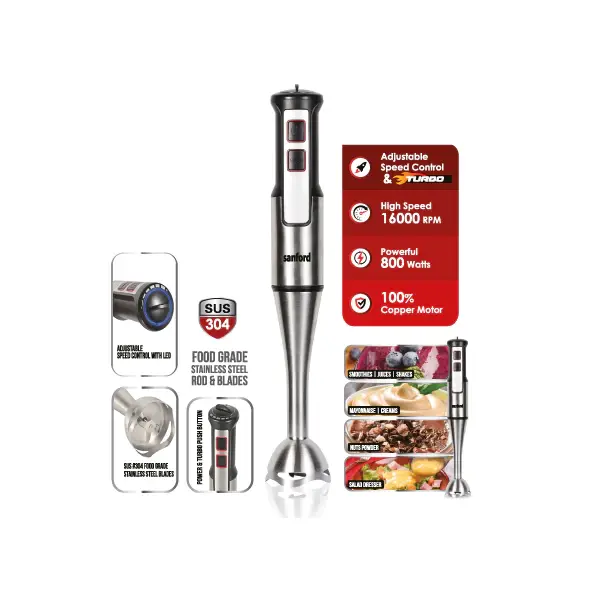 SANFORD HAND BLENDER 800W SF5510BR
