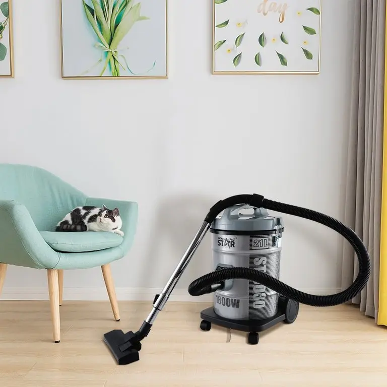 WINNING STAR VACUUM CLEANER 1800W 21L ST-5030 MADE IN CHINA SILVER  ( 1 YEAR FULL WARRANTY )