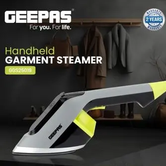 GEEPAS HANDHELD GARMENT STEAMER 1950W 170ML GGS25019 MADE IN CHINA ( 2 YEAR FULL WARRANTY )