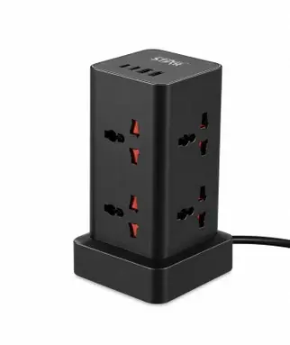 WINNING STAR EXTENSION 8 SOCKET 2 USB PORT 2 TYPE-C PORT 3M ST-1034 MADE IN CHINA ( 1 YEAR FULL WARRANTY )