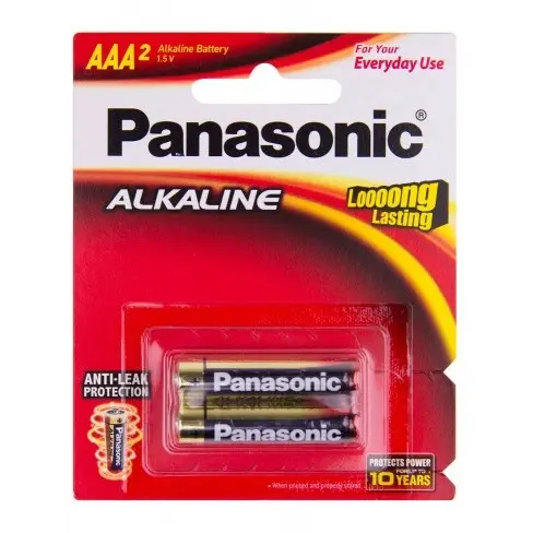 PANASONIC BATTERY 1.5V AAA LR03T/2B