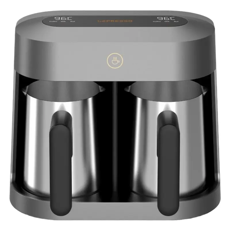 Lepresso Cezvara Dual-Cup Turkish Coffee Maker - Grey LPCFFCT601GY