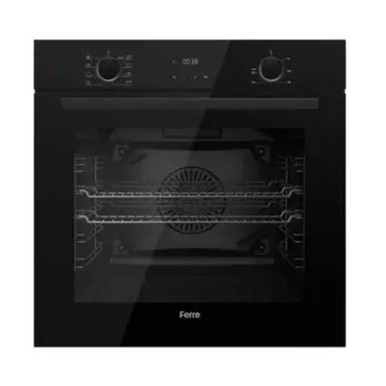 FERRE BI ELECTRIC OVEN 60 CM 10 FUNCTION BLACK QBPRY662CS MADE IN CHINA ( 1 YEAR FULL WARRANTY )