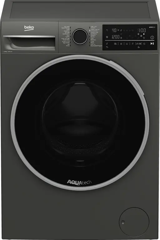 BEKO WASHER FRONT LOAD 10 KG GREY COLOR INVERTER MOTOR MIDE IN TURKEY WARRANTI 1 YEARS WTE1014XM
