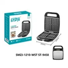 WINNING STAR WAFFLE MAKER 1200W ST-9458 MADE IN CHINA ( 1 YEAR FULL WARRANTY )