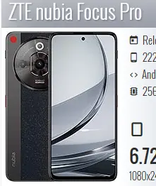 ZTE NUBIA FOCUS PRO (8+12)RAM 256 GB 5G 