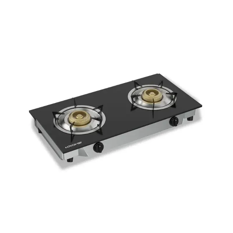 KROME GAS STOVE 2 BURNER CAST IRON KR-GGFC2070