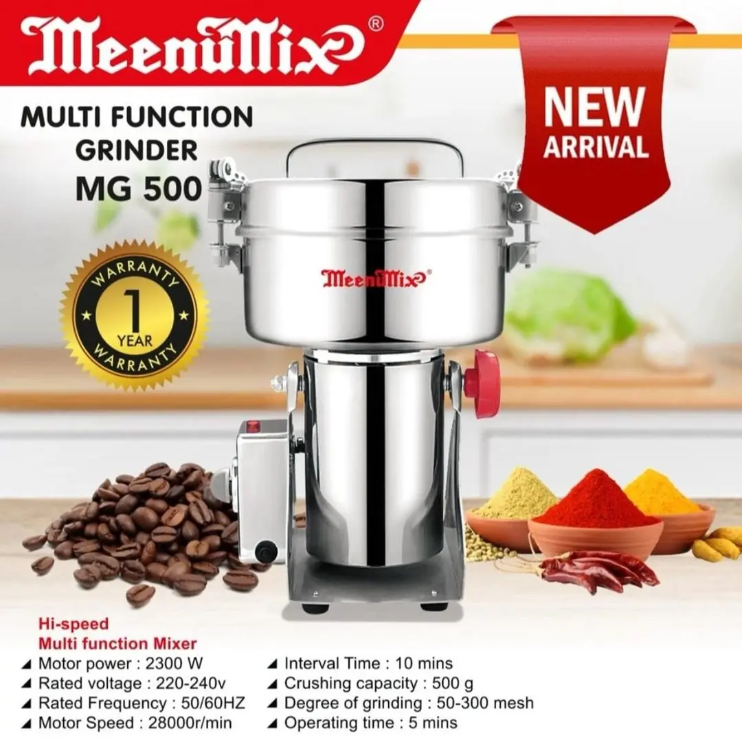 MEENUMIX MULTI FUNCTION GRINDER 2300W 500G MG500G MADE IN CHINA ( 1 YEARS WARRANTY )