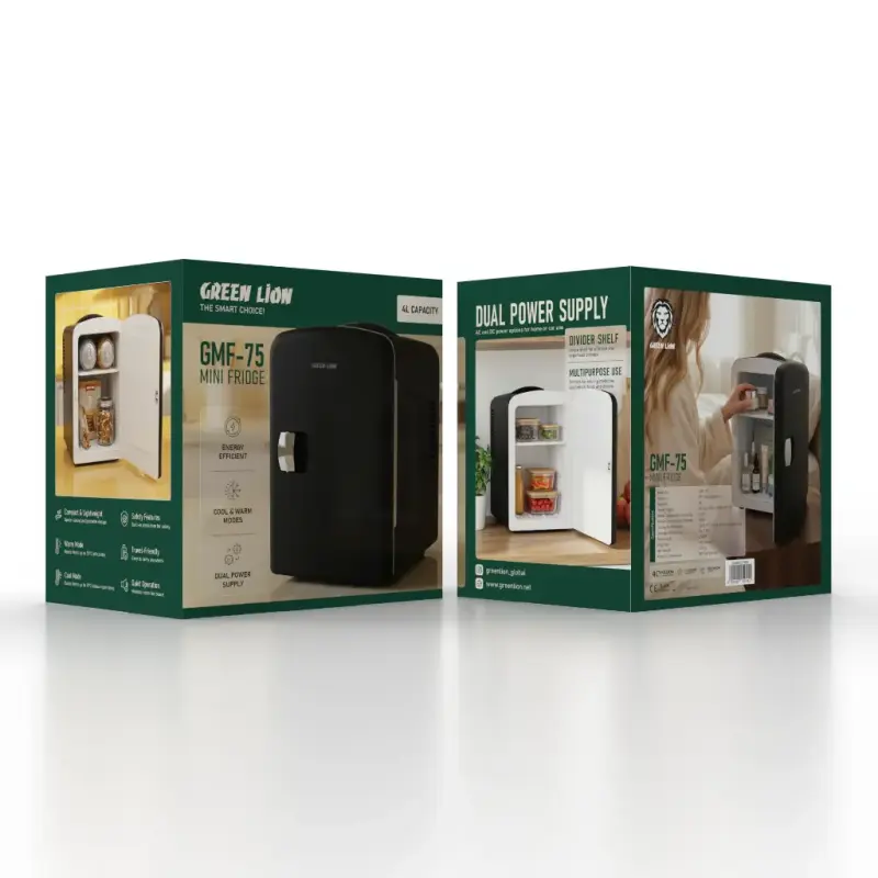 GREEN LION MINI FRIDGE 4L GNGMF75FRBK GMF-75