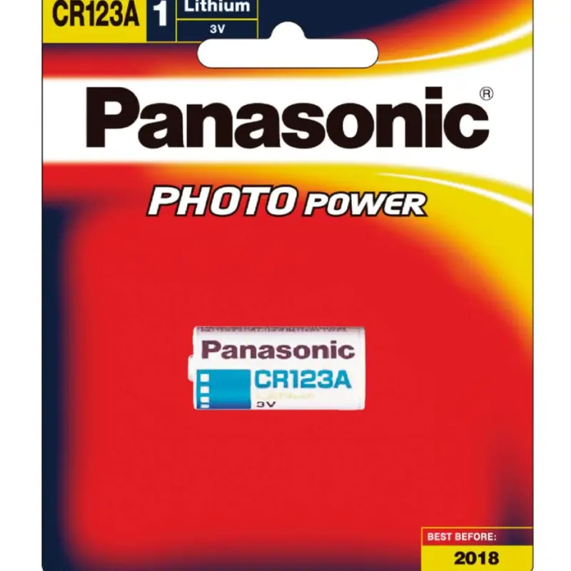 PANASONIC LITHIUM BATTERY CR-123AW-1BE