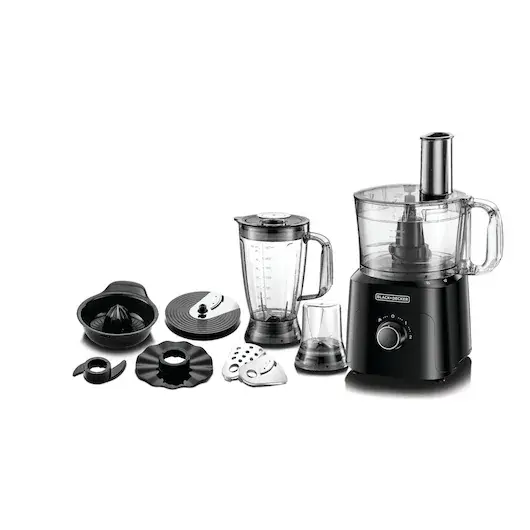 BLACK & DECKER FOOD PROCESSOR WITH BLENDER & DRINDER 29 FUNCTIONS FX775 MADE IN CHINA ( 2 YEAR FULL WARRANTY )