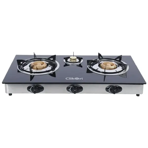 CLIKON GAS STOVE GLASS 3 BURNER CK4279