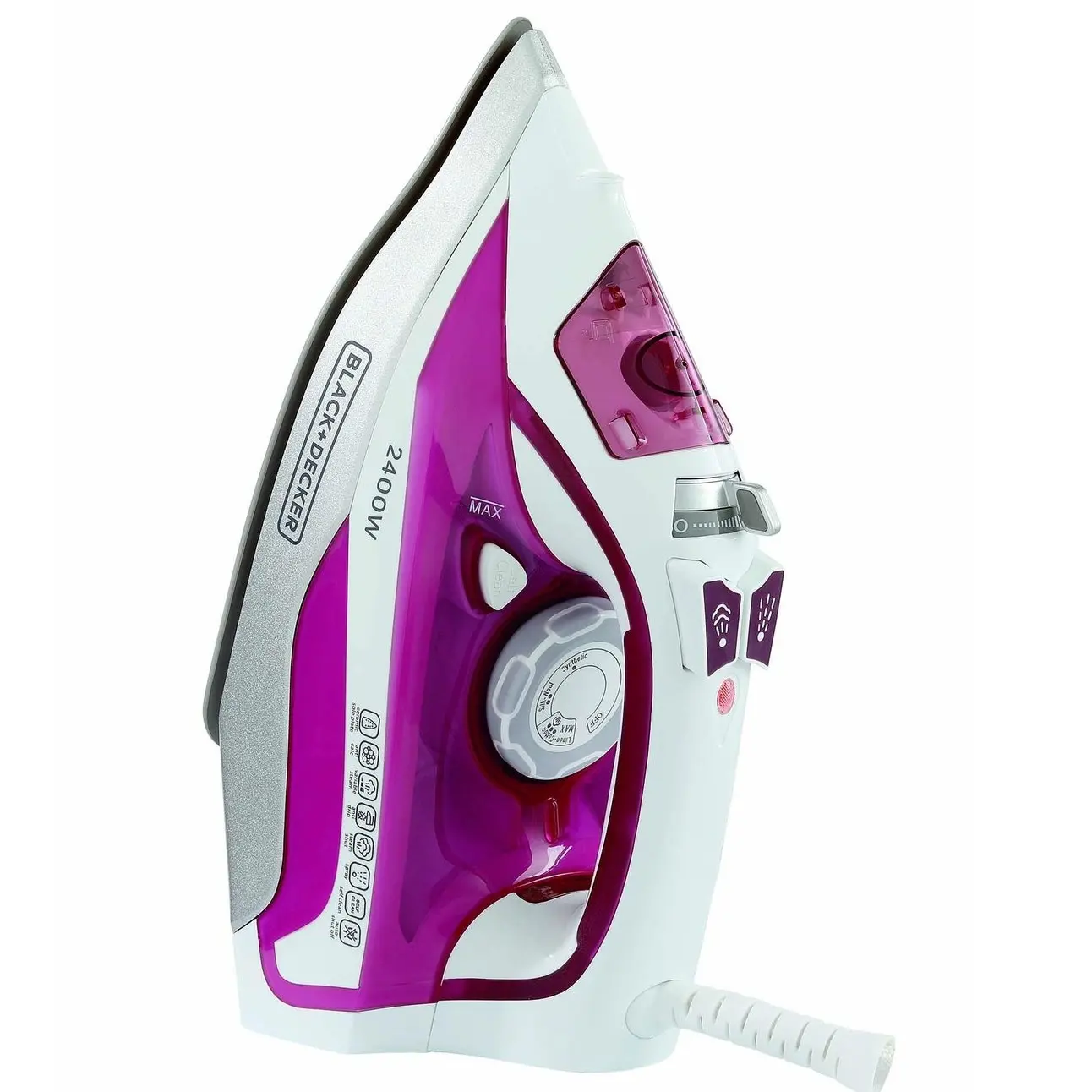 BLACK & DECKER STEAM IRON 2400W CERAMIC X2400 MADE IN CHINA ( 2 YEAR FULL WARRANTY )