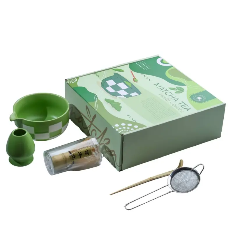 MATCHA BREWING KIT WITH SPOUT - GREEN