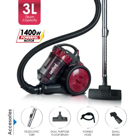 SANFORD VACUUM CLEANER 3L 1400W SF882VC BS