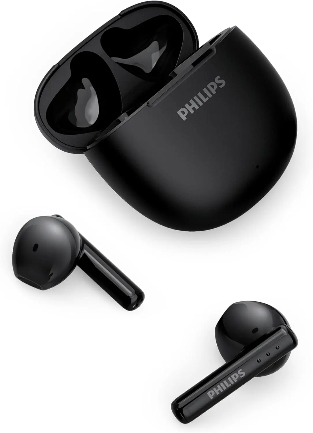 Philips TAT1139BK/97 1000 series True wireless headphones, Clear call quality,Up to 26 hours play time.Black Color