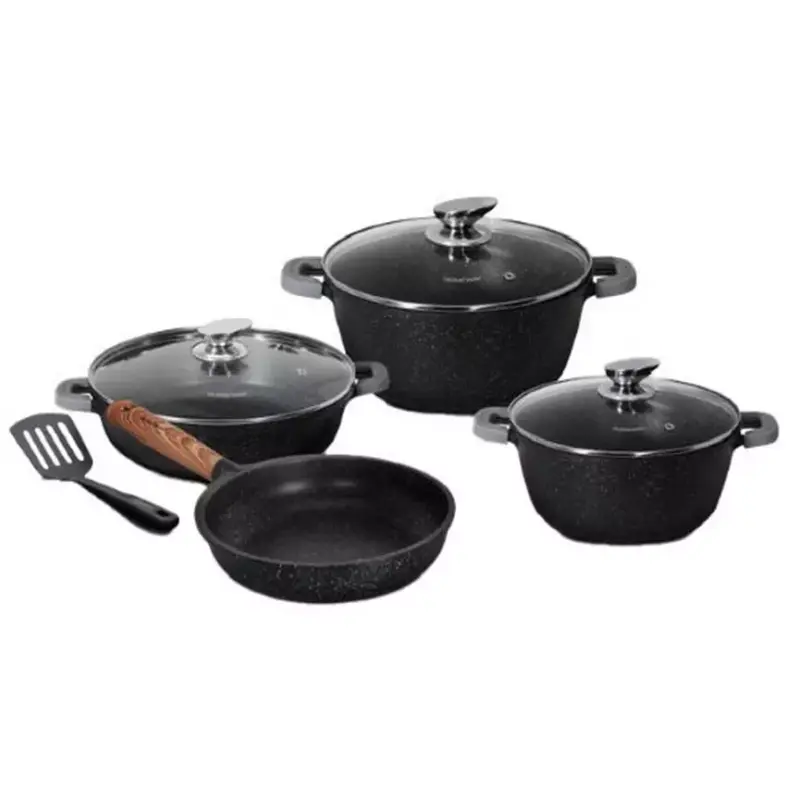 HOMEWAY 8 PCS DIECAST COOKWARE SET HW3699