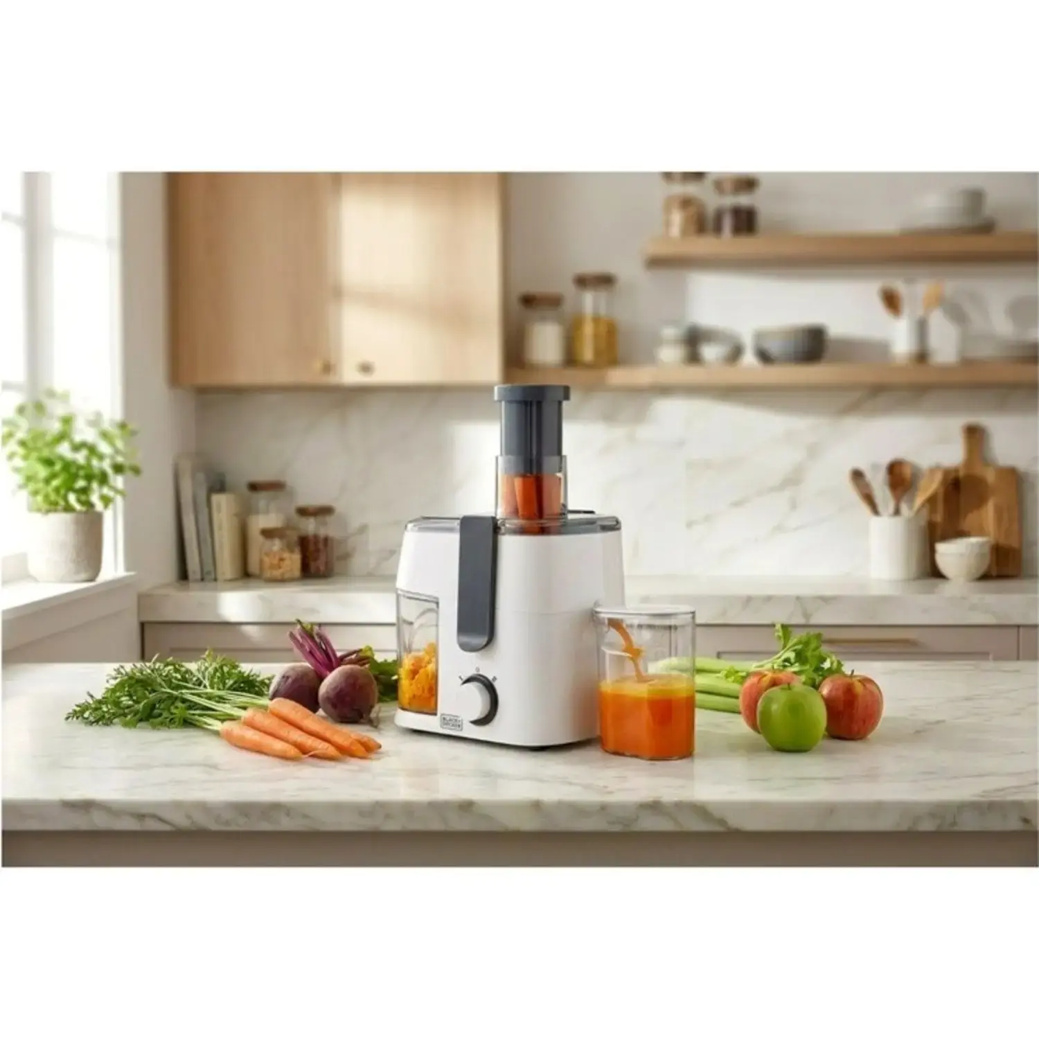 BLACK & DECKER JUICE EXTRACTOR 300 W MADE IN CHINA ( 2 YEAR FULL WARRANTY )