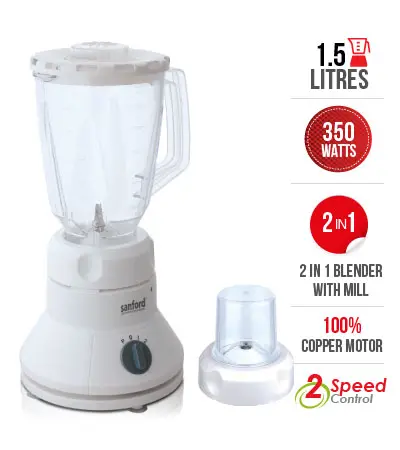 SANFORD BLENDER  - 1.5L SF6803BR MADE IN CHINA ( 2 YEAR FULL WARRANTY )