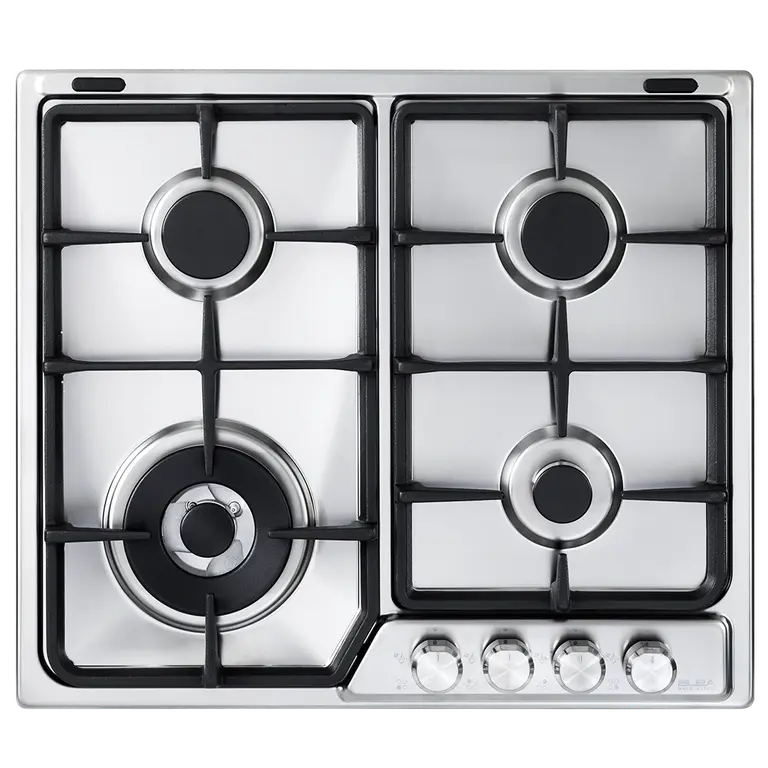 ELBA BI GAS HOB 60 CM  STEEL ITALY ENF65-445 XD