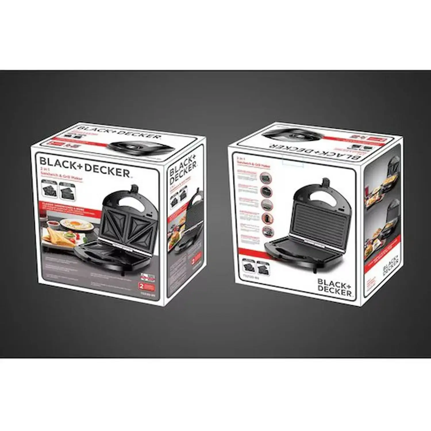 BLACK & DECKER 2 IN 1 PLATE SLICE TS2120 MADE IN CHINA ( 2 YEAR FULL WARRANTY )