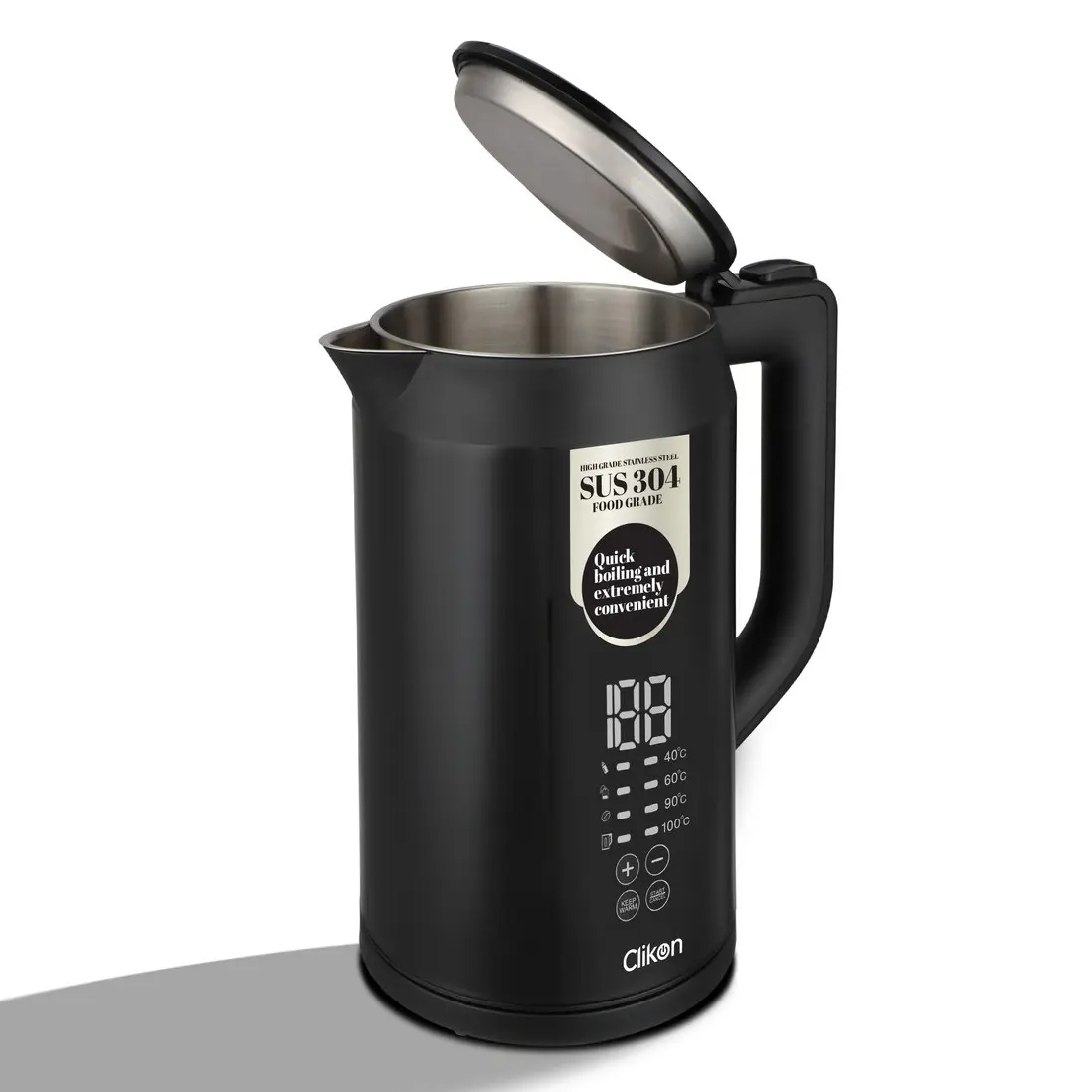 CLIKON KETTLE 1.5L BLACK COLOR CK5148
