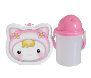 FLAMINGO LUNCH BOX WITH BOTTLE SET (500ML & 500ML) FL5401PLB