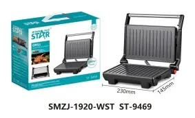 WINNING STAR SANDWICH MAKER & GRILL 1000W ST-9469